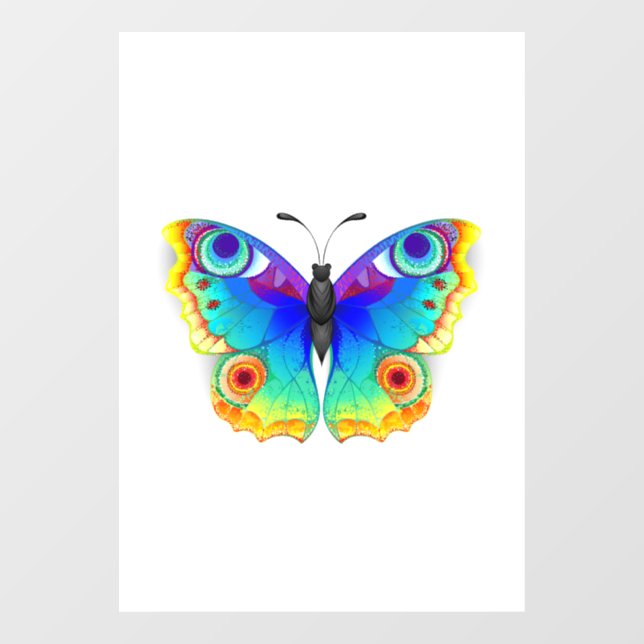 Vinilos Para Cristales Arcoiris mariposa Peacock Eye (Hoja)