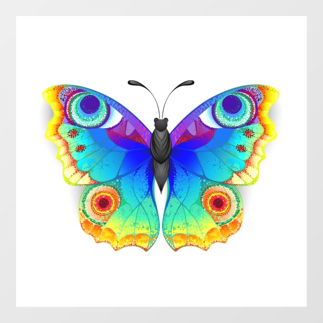 Vinilos Para Cristales Arcoiris mariposa Peacock Eye (Hoja)