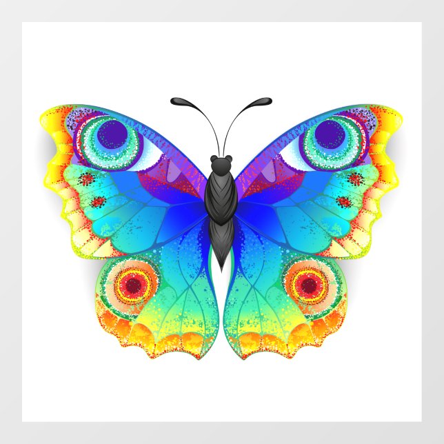 Vinilos Para Cristales Arcoiris mariposa Peacock Eye (Hoja)