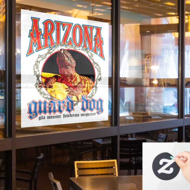 Vinilos Para Cristales Arizona Guard Dog Lizard (ventana del restaurante)