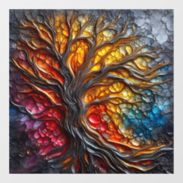 Vinilos Para Cristales Armonía en el mosaico de ventanas de descomposició