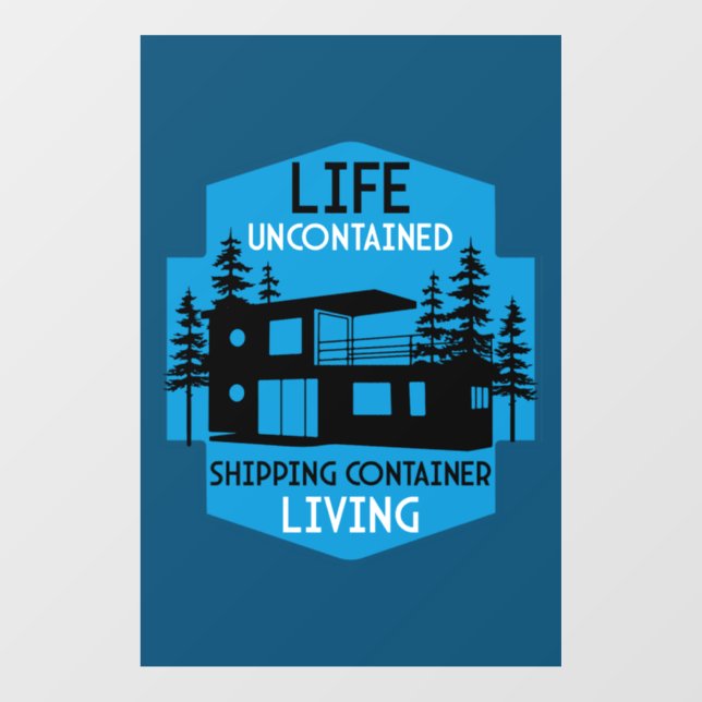 Vinilos Para Cristales Arquitectura de contenedor de envío (Hoja)