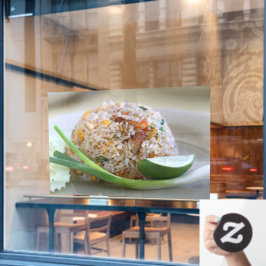 Vinilos Para Cristales Arroz frito comida tailandesa cocina tailandesa ar