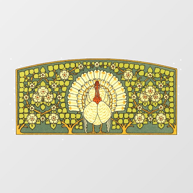 Vinilos Para Cristales Art Nouveau turkey (Hoja)