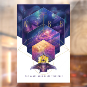 Vinilos Para Cristales Arte de Ilustracion del telescopio espacial James