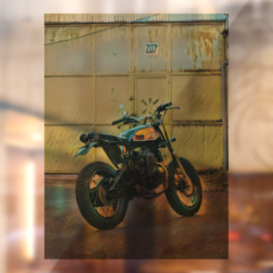 Vinilos Para Cristales Arte de motocicleta vintage