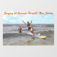 Arte de surf vintage de Seaside Heights, Nueva Jer