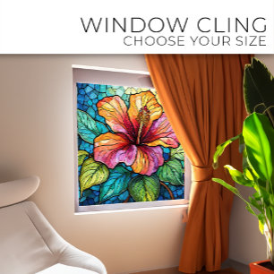 Vinilos Para Cristales Arte de vidrio de Hibiscus Staines