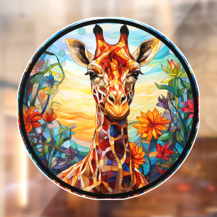 Vinilos Para Cristales Arte digital de Giraffe de vidrio templado