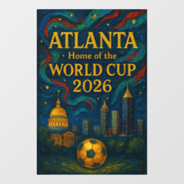 Vinilos Para Cristales Arte Elegante de Fútbol de Atlanta 2026