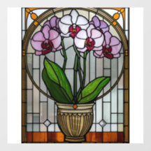 Arte Floral Modernista Vidrieras