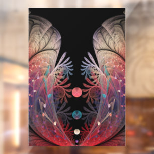 Vinilos Para Cristales Arte fractal de fantasía moderna abstracta Jonglag