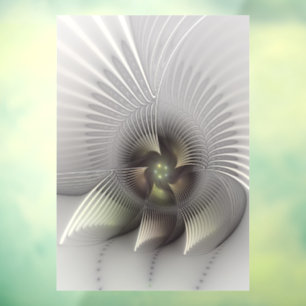 Vinilos Para Cristales Arte fractal de forma 3D abstracto moderno