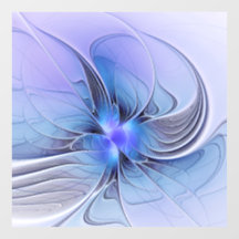 Arte fractal moderno abstracto lavanda azul