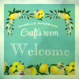 Vinilos Para Cristales Artesanía de limón Aqua