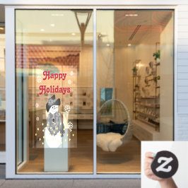 Vinilos Para Cristales Artsy Snowman moderno