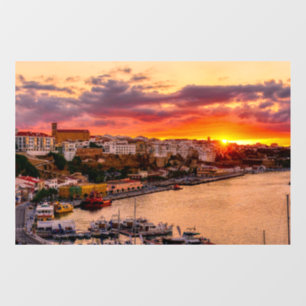 Vinilos Para Cristales Atardecer sobre el puerto de Mahon - Menorca, Espa