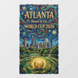 Vinilos Para Cristales Atlanta Soccer Art 2026 Stadium City Design