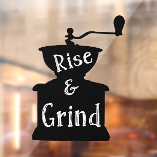 Vinilos Para Cristales Ause and Grind Coffee