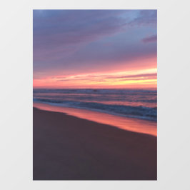 Vinilos Para Cristales Autocollant fenêtre Coucher de soleil rose & bleu