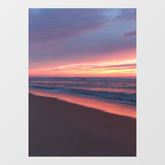 Vinilos Para Cristales Autocollant fenêtre Coucher de soleil rose & bleu