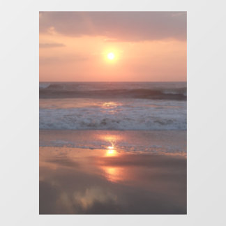 Vinilos Para Cristales Autocollant pour fenêtre Coucher de soleil rose