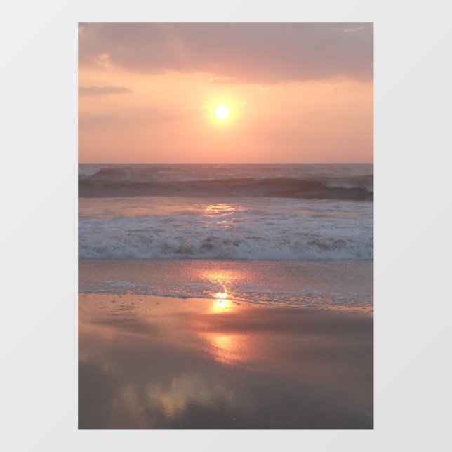 Vinilos Para Cristales Autocollant pour fenêtre Coucher de soleil rose (Hoja)