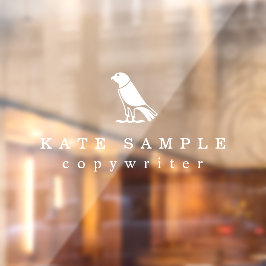 Vinilos Para Cristales Autor de copias moderno Ave personal de marca