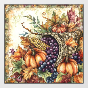 Vinilos Para Cristales Autumn Cornucopia Window Cling