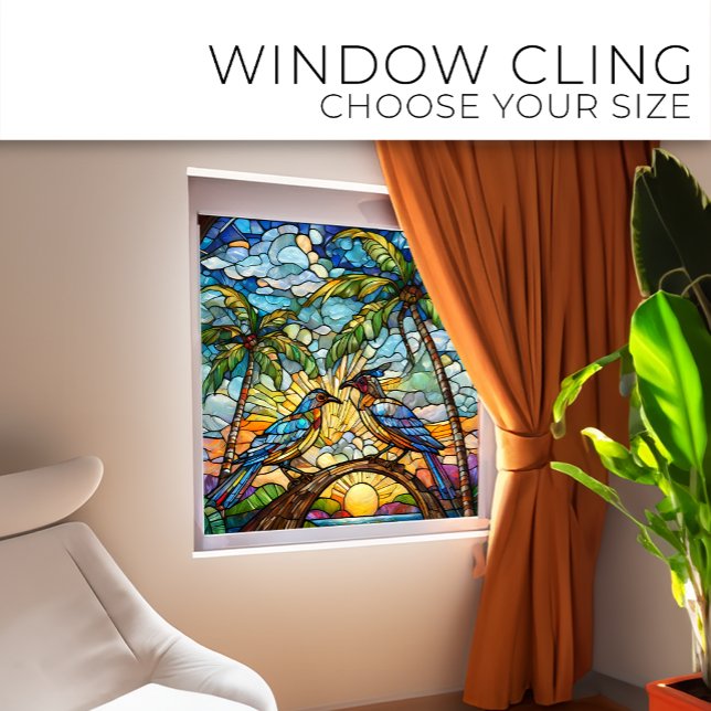 Vinilos Para Cristales Aves en el arte del vidrio de Sunrise Staines (Subido por el creador)
