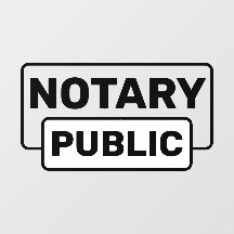 Aviso de Notario Público Atractivo