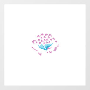 Vinilos Para Cristales Azul de flor de maíz claro, Megenta cielo, Girona