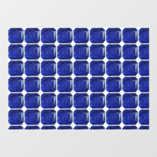 Vinilos Para Cristales Azul de zafiro cuadrado