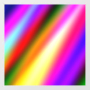 Vinilos Para Cristales Azul rosa oscuro color de agua abstracto arcoiris