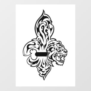Vinilos Para Cristales B&W ORIGINAL Fleur De Lis W/Mike