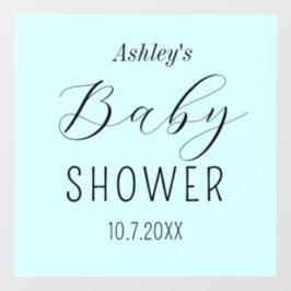 Vinilos Para Cristales Baby Shower Blue