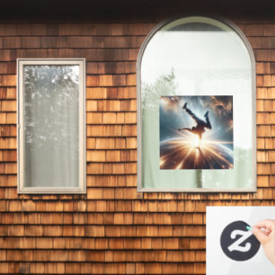 Vinilos Para Cristales Bailarín en acción, Ai, acción en galaxia