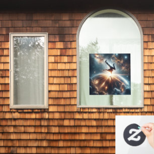 Vinilos Para Cristales Bailarín en acción, Ai, acción en galaxia