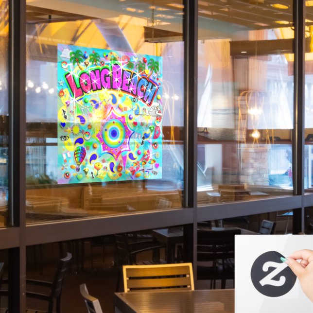 Vinilos Para Cristales Baile Místico de Long Beach  (ventana del restaurante)