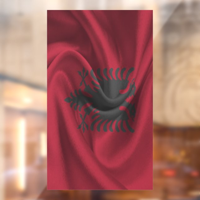 Vinilos Para Cristales Bandera de Albania (Hoja 2)
