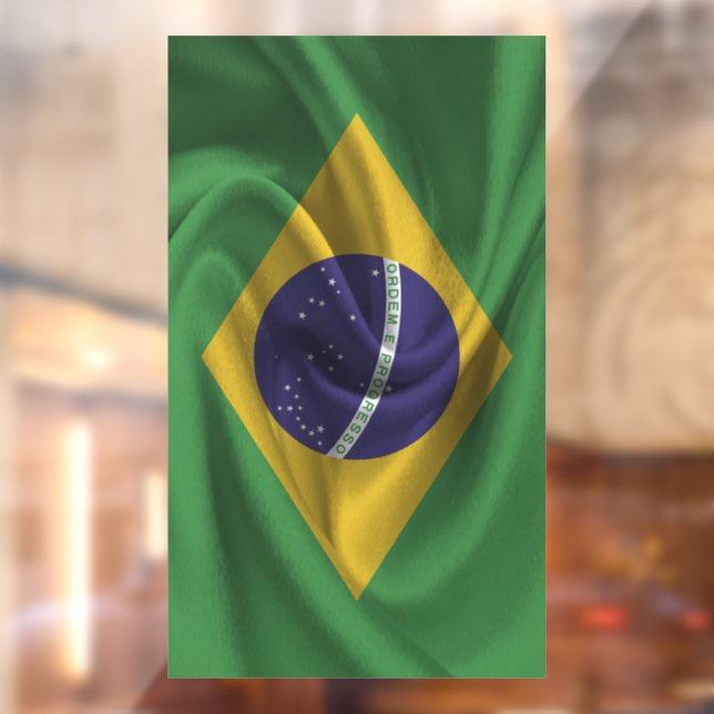 Vinilos Para Cristales Bandera de Brasil (Hoja 2)