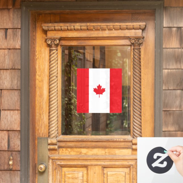 Vinilos Para Cristales Bandera de Canadá (Puerta de casa)