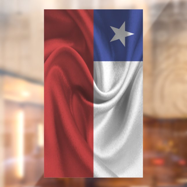 Vinilos Para Cristales Bandera de Chile (Hoja 2)