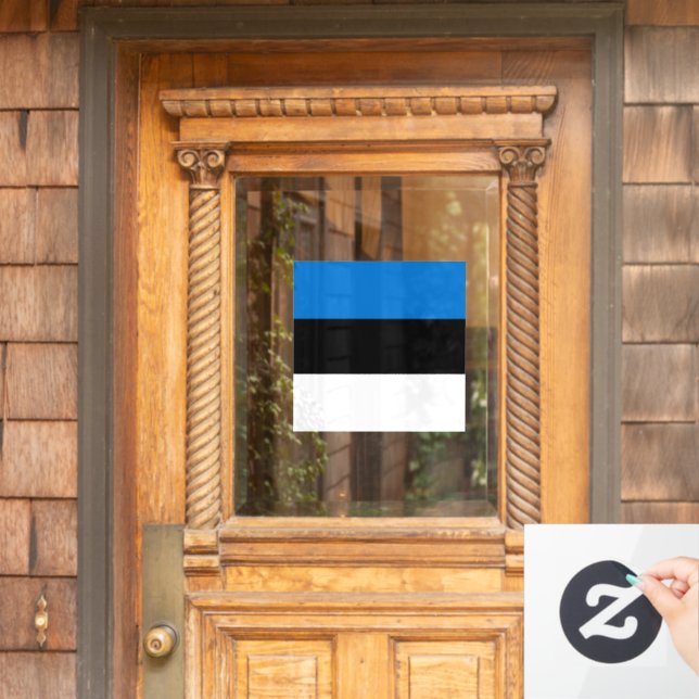 Vinilos Para Cristales Bandera de Estonia (Puerta de casa)