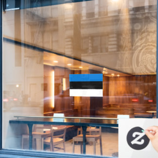 Vinilos Para Cristales Bandera de Estonia cortada a medida