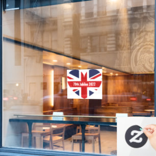 Vinilos Para Cristales Bandera de Inglaterra del 70 de Jubileo de 2022