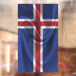 Vinilos Para Cristales Bandera de Islandia