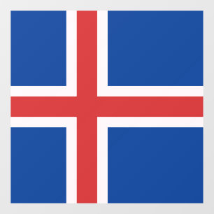 Vinilos Para Cristales Bandera de Islandia