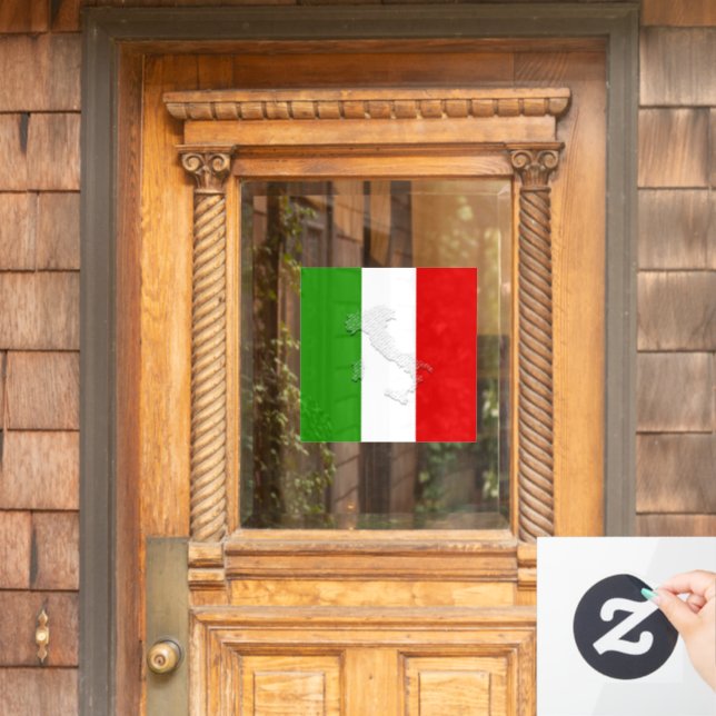 Vinilos Para Cristales Bandera de Italia (Puerta de casa)