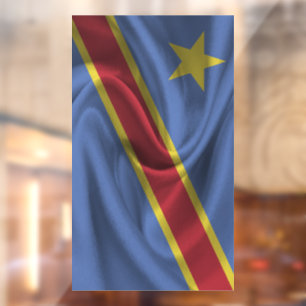 Vinilos Para Cristales Bandera de la República Democrática del Congo